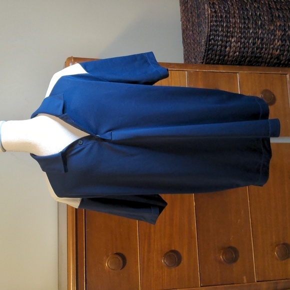 NIKE GOLF DRY FIT NAVY BLUE POLO - Picture 4 of 9